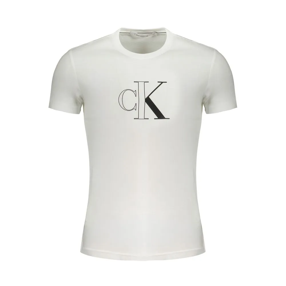 Calvin Klein Men's White Cotton T-Shirt
