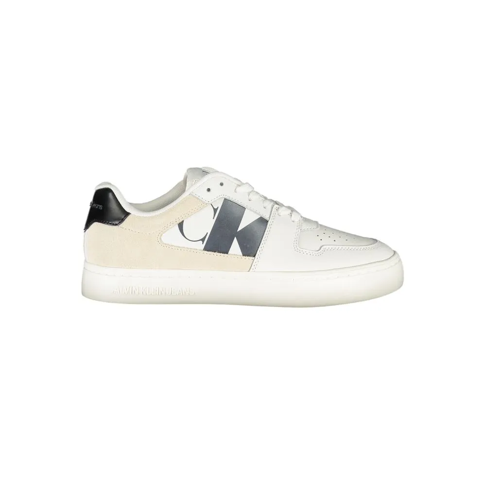 Calvin Klein Women's White Polyester Sneaker