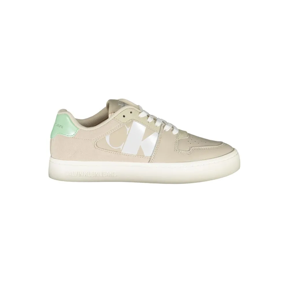 Calvin Klein Women's Beige Polyester Sneaker