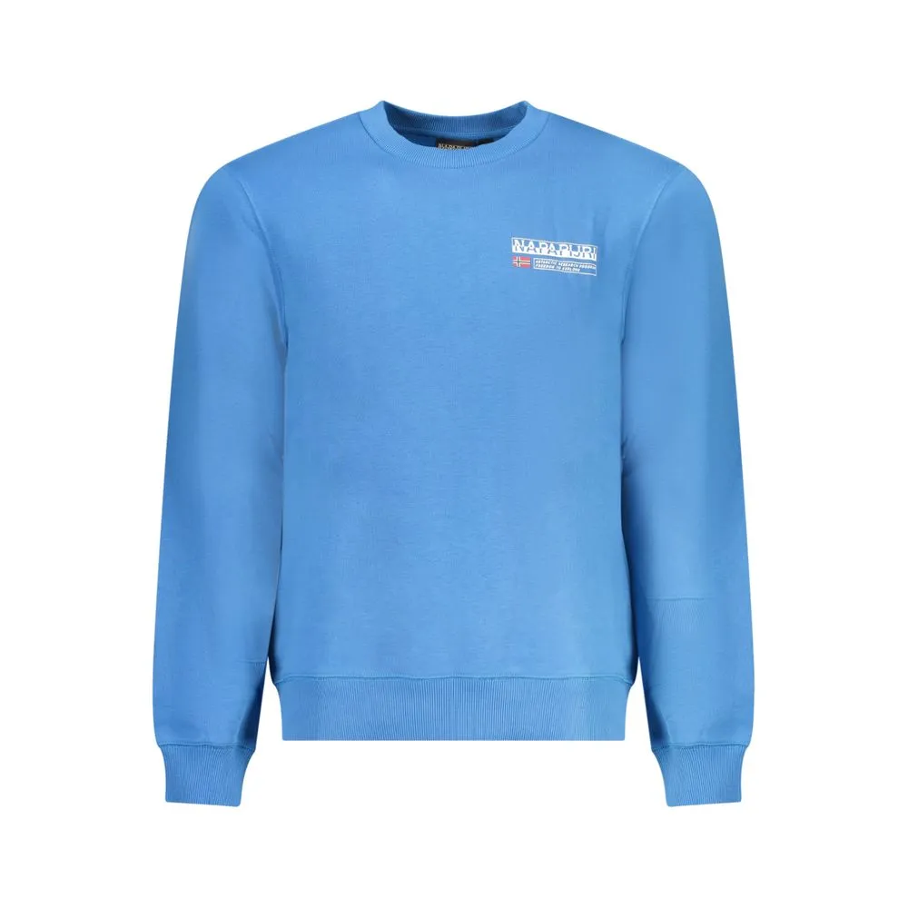 Napapijri Men's Light Blue Cotton Sweater
