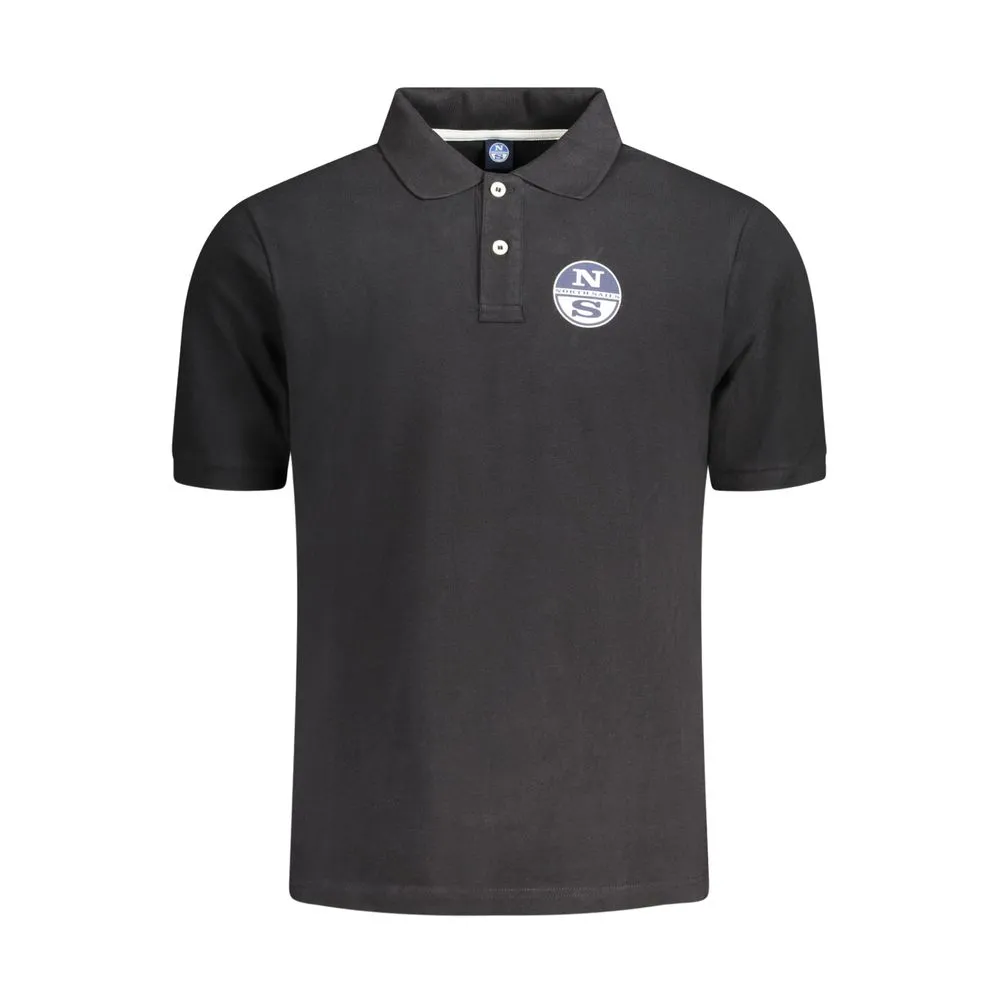 North Sails Men's Black Cotton Mens Polo Shirt