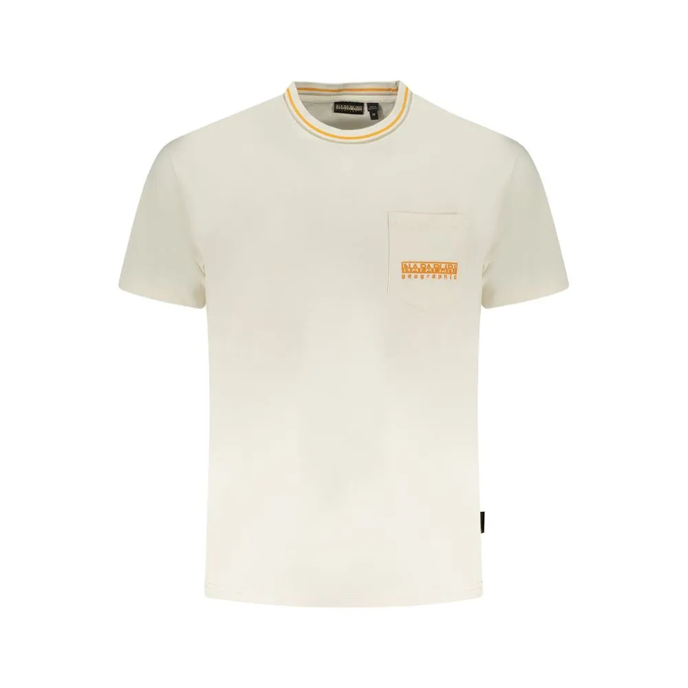 Napapijri Men's White Cotton T-Shirt