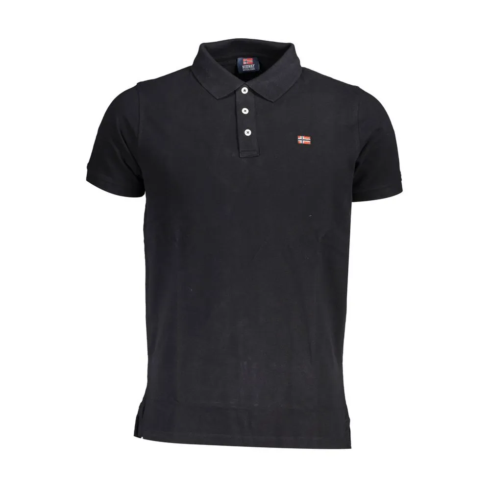 Norway 1963 Men's Black Cotton Polo Shirt