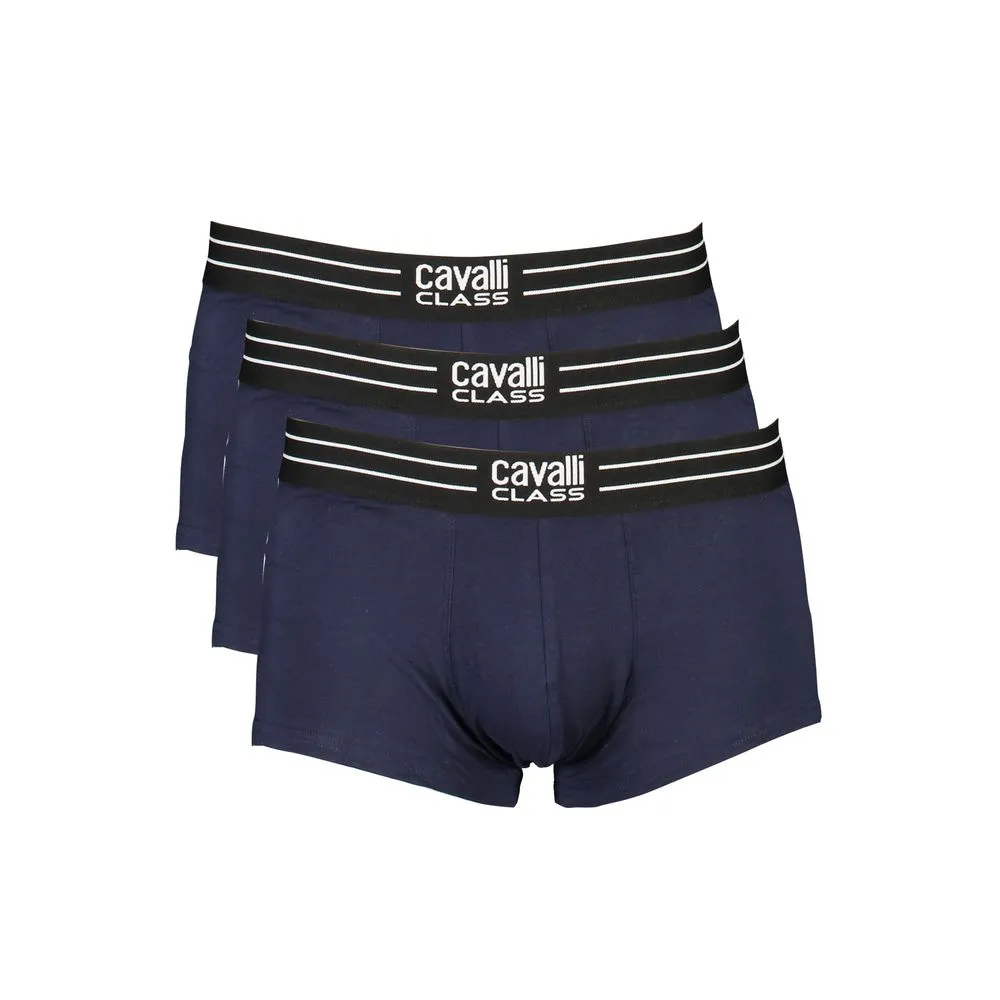 Cavalli Class Men's Blue Cotton Underwear