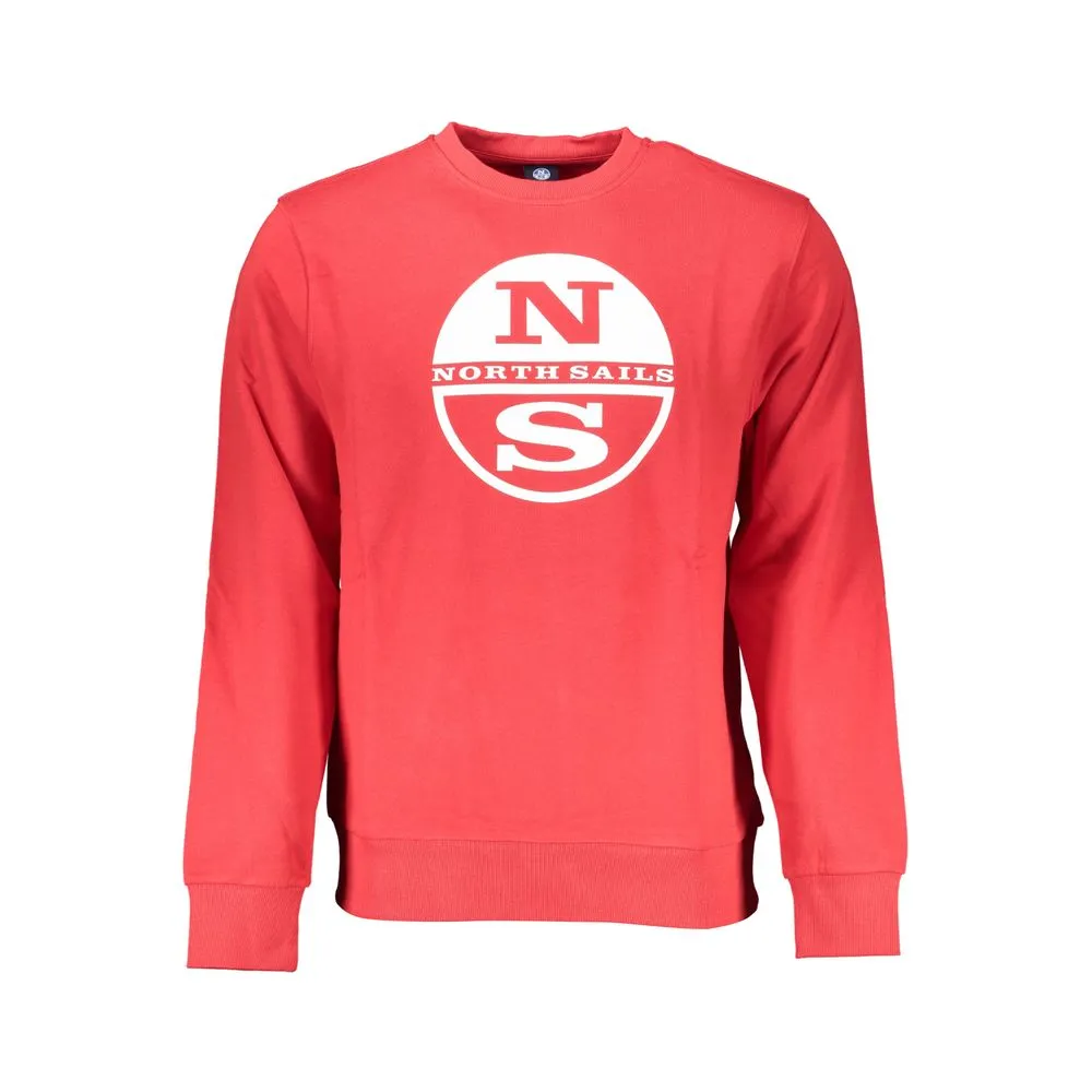 North Sails Men's Red Cotton Sweater