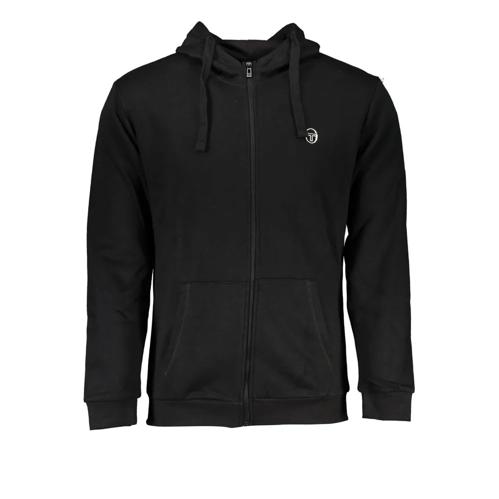 Sergio Tacchini Men's Black Cotton Sweater