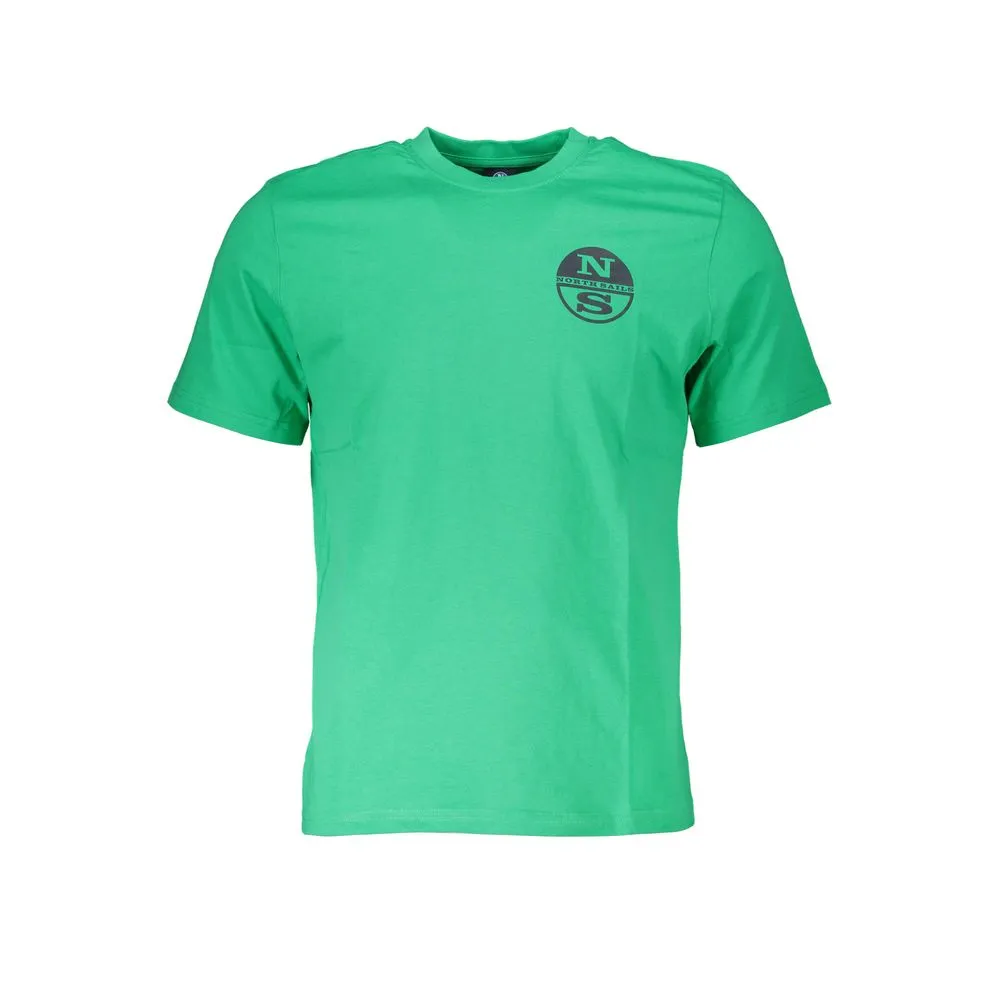 North Sails Men's Green Cotton T-Shirt