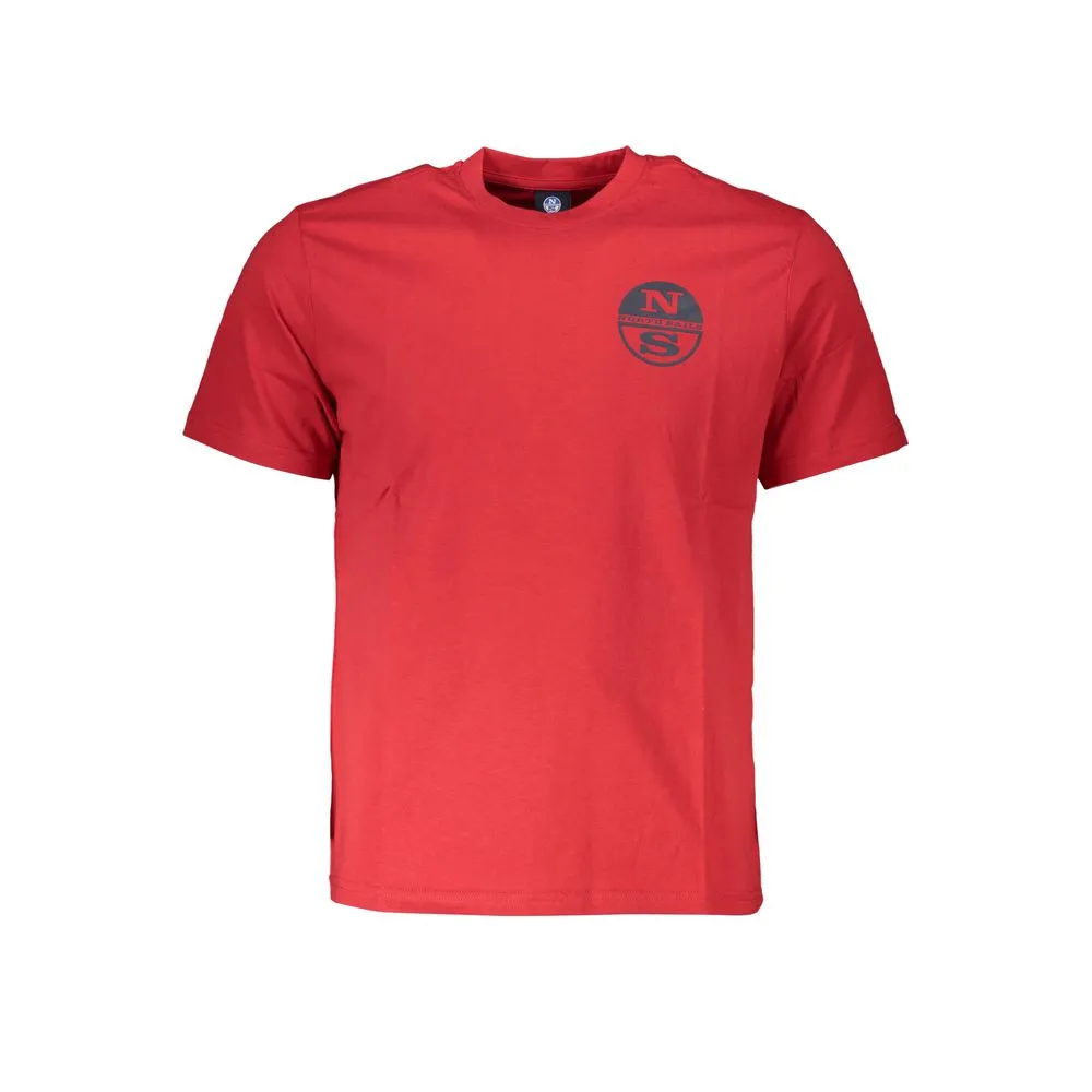 North Sails Men's Red Cotton T-Shirt