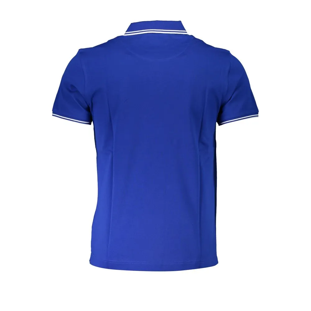 Harmont & Blaine Men's Sleek Short Sleeved Contrast Polo