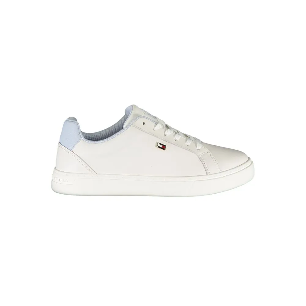 Tommy Hilfiger Women's White Polyester Sneaker