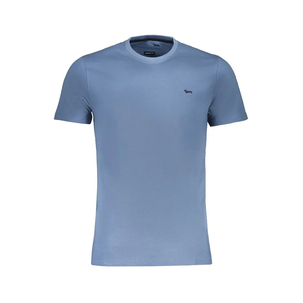 Harmont & Blaine Men's Blue Cotton T-Shirt
