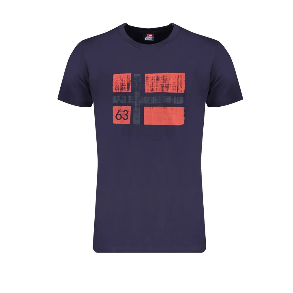 Norway 1963 Men's Blue Cotton T-Shirt