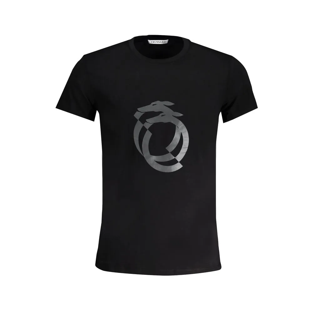 Trussardi Men's Black Cotton T-Shirt