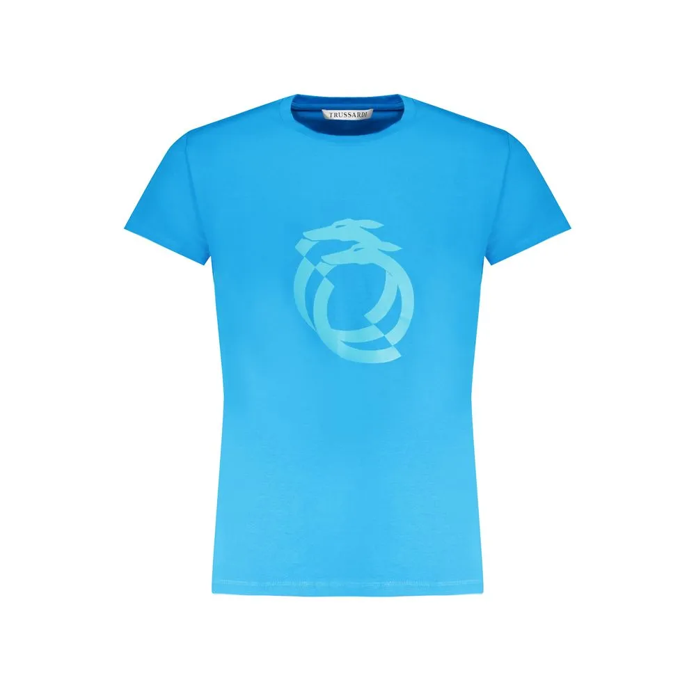 Trussardi Men's Light Blue Cotton T-Shirt