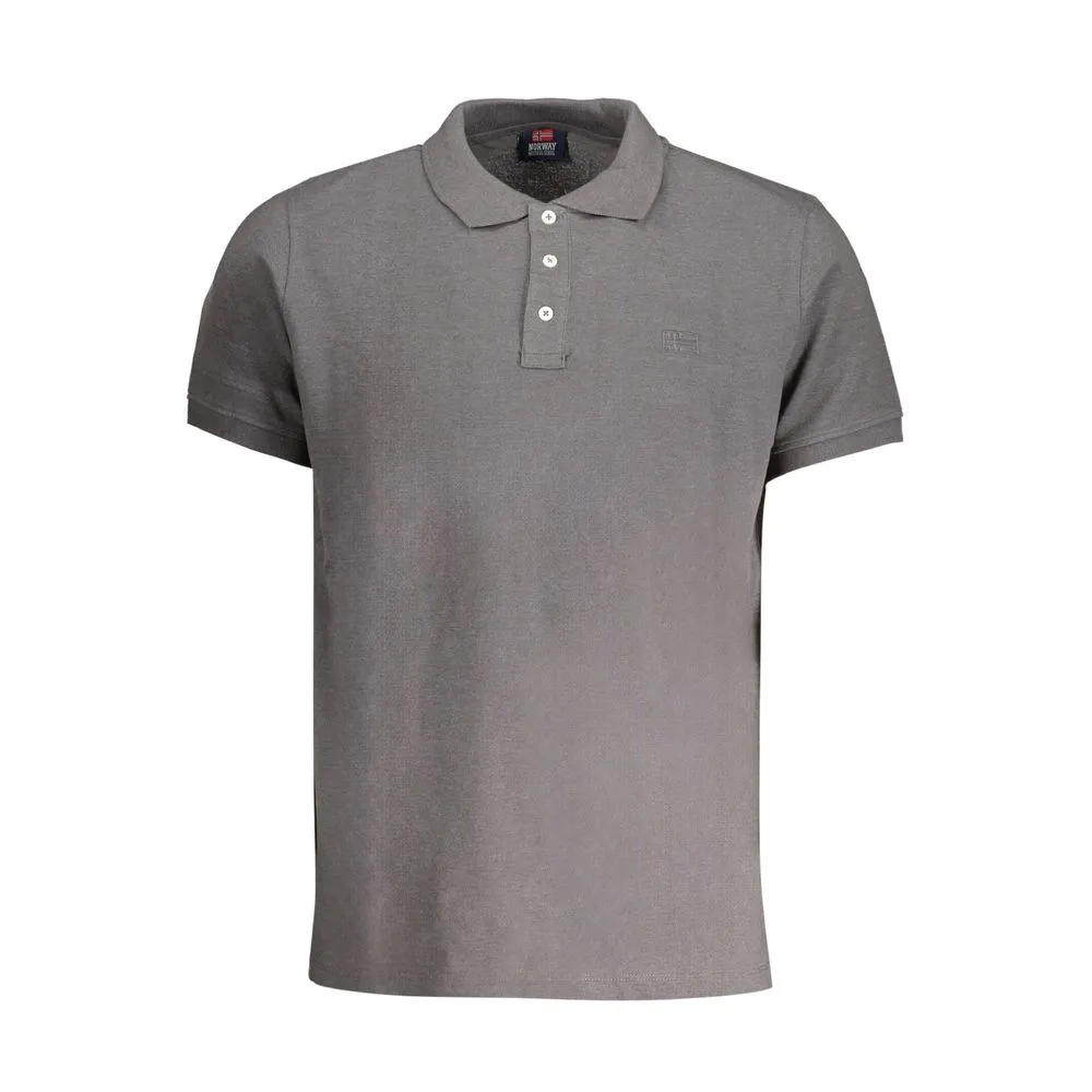Norway 1963 Men's Gray Cotton Polo Shirt