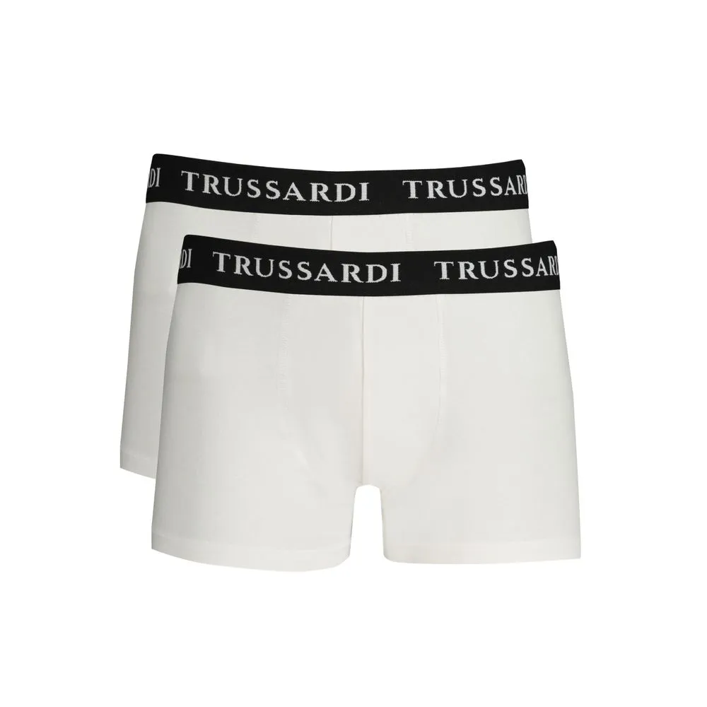 Trussardi Men's White Cotton Underwear