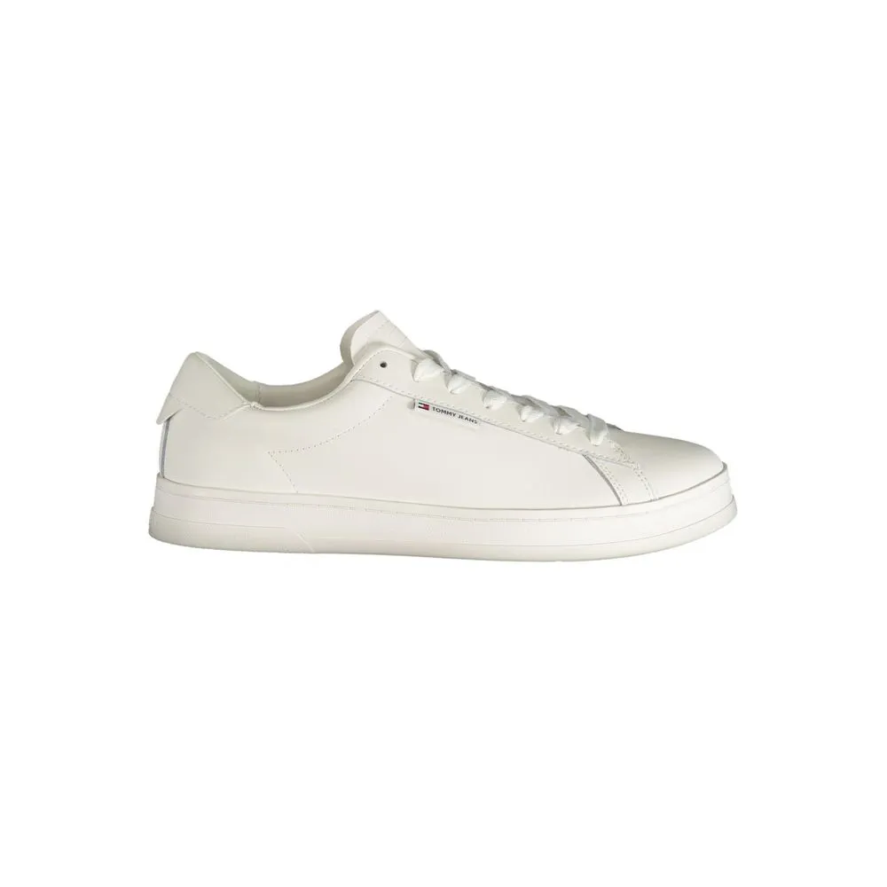 Tommy Hilfiger Men's White Polyester Sneaker