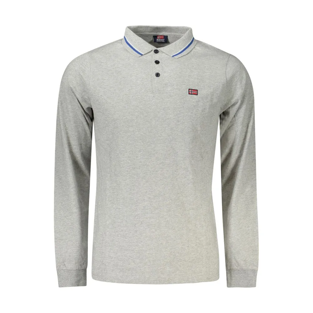 Norway 1963 Men's Gray Cotton Mens Polo Shirt