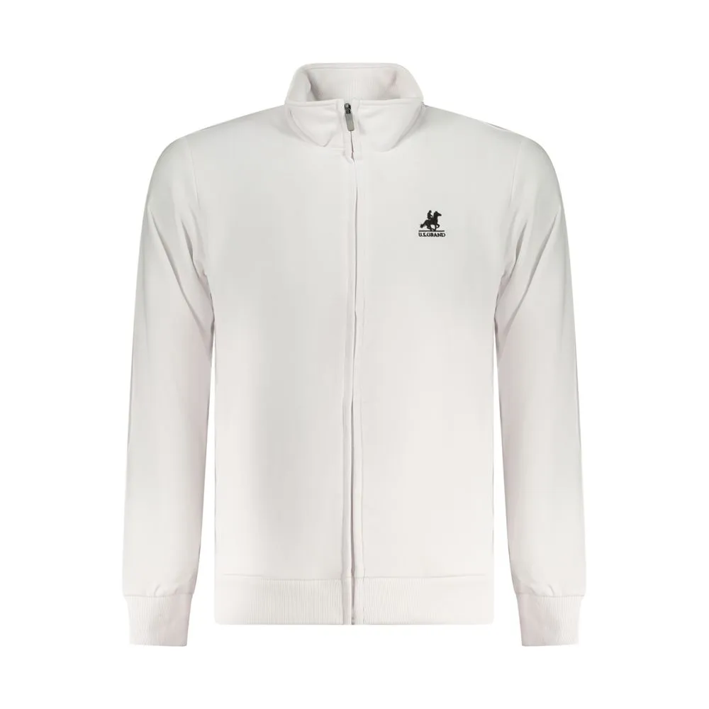 U.S. Grand Polo Men's White Cotton Sweater