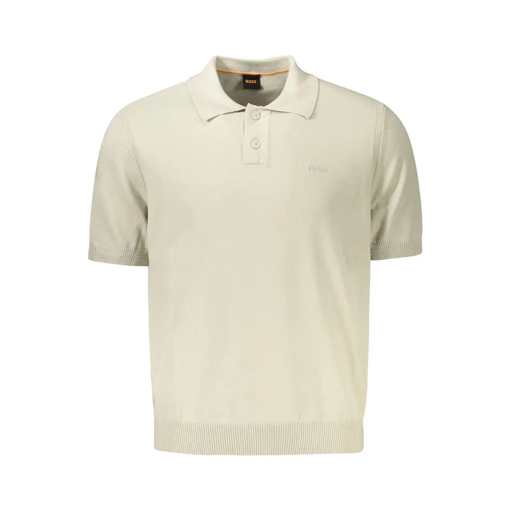 Hugo Boss Men's Beige Cotton Sweater