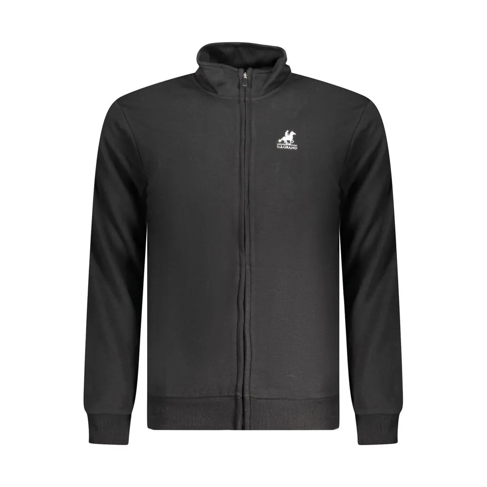 U.S. Grand Polo Men's Black Cotton Sweater