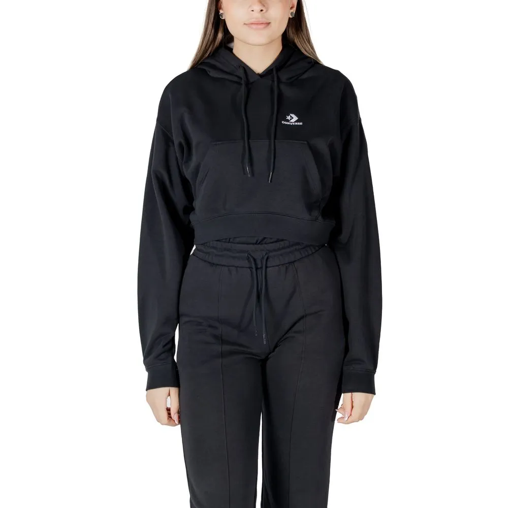 Converse Women's Black Cotton Sweater