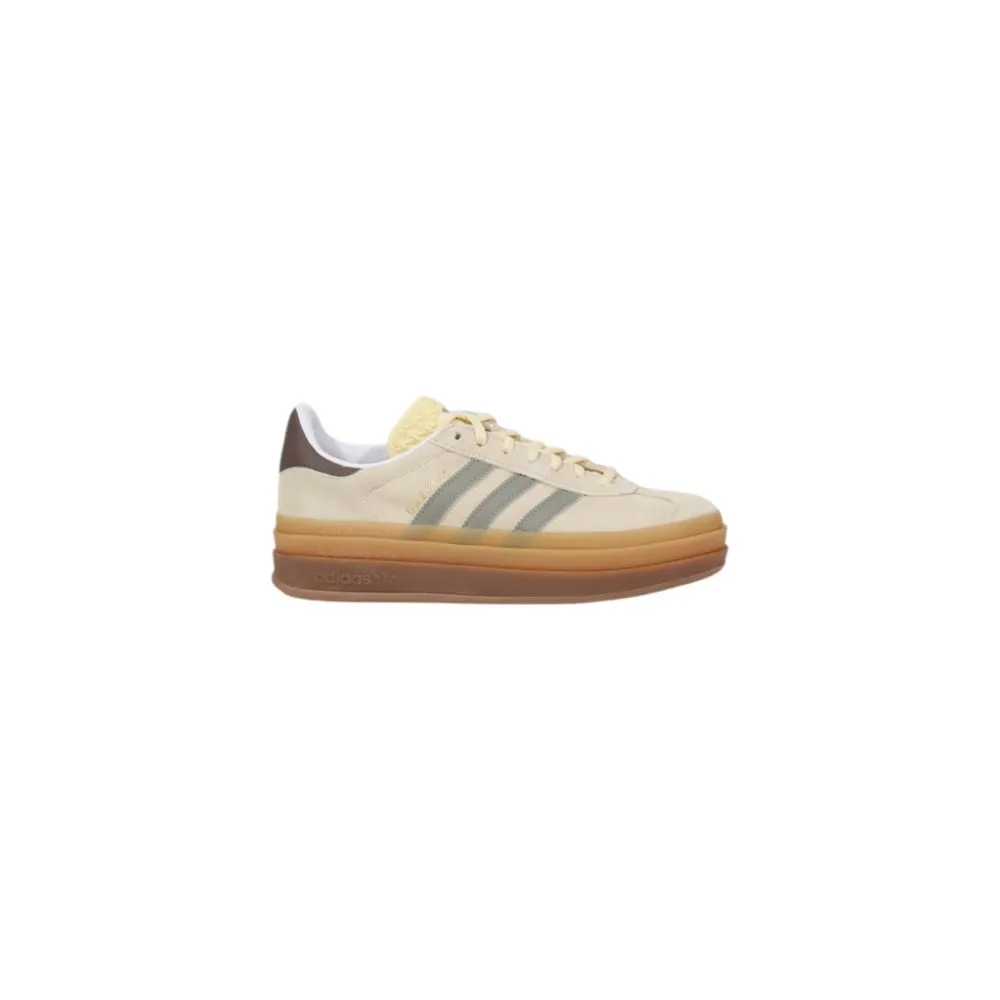 Adidas Women's Cream Suede Leather Sneaker
