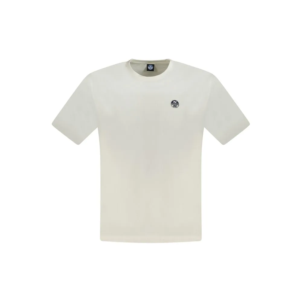North Sails White Cotton Men T-Shirt