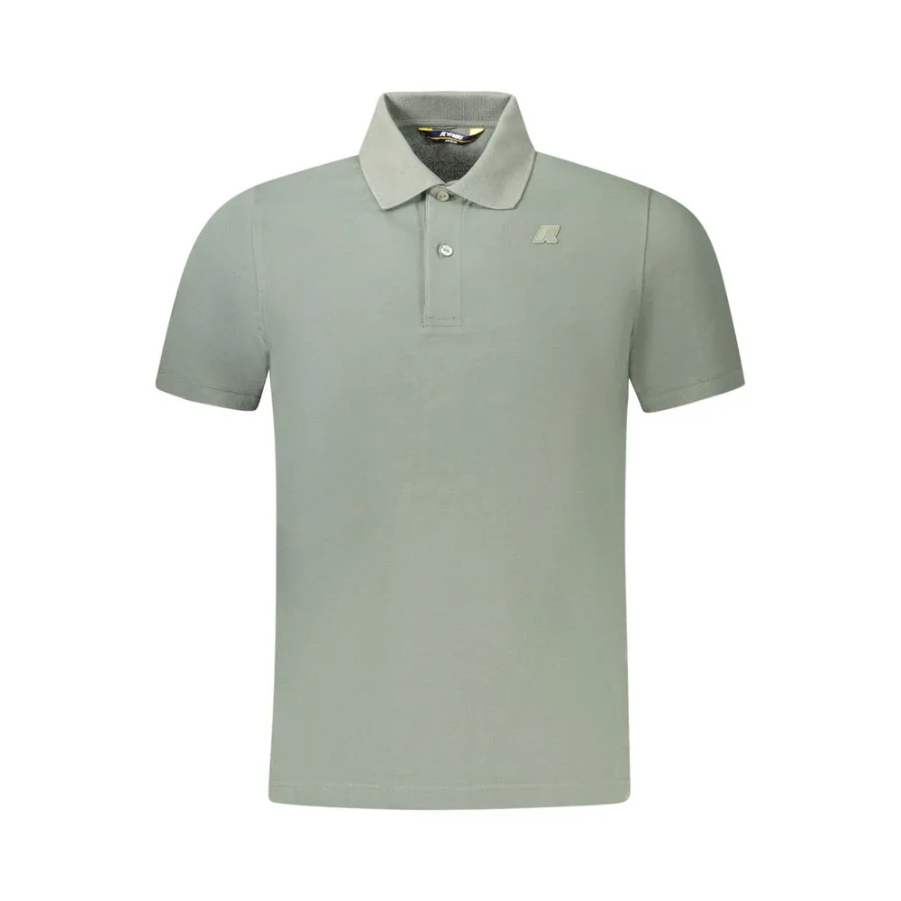 K-WAY Green Cotton Men Polo Shirt