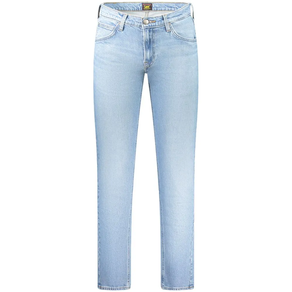 Light Blue Cotton Men Jeans