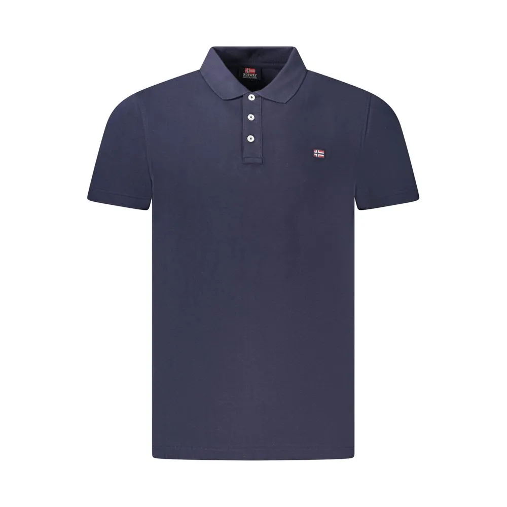 Norway 1963 Men's Blue Cotton Polo Shirt