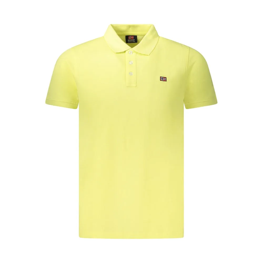 Norway 1963 Men's Yellow Cotton Polo Shirt