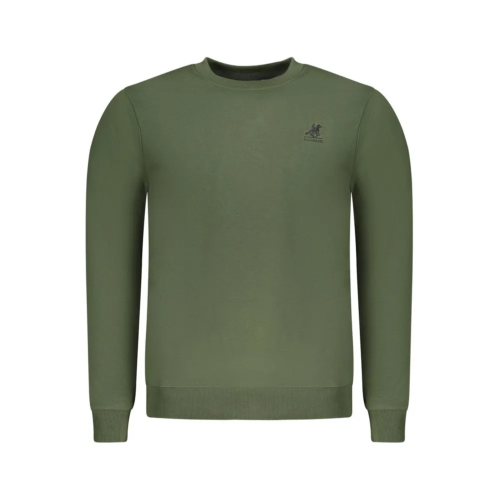 U.S. Grand Polo Men's Green Cotton Sweater