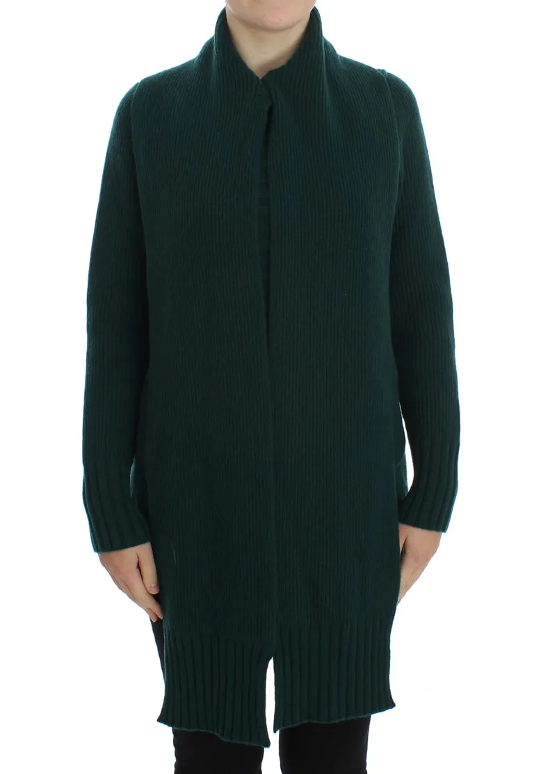 Dolce & Gabbana Women's Elegant Green Cashmere Cardigan Sweater
