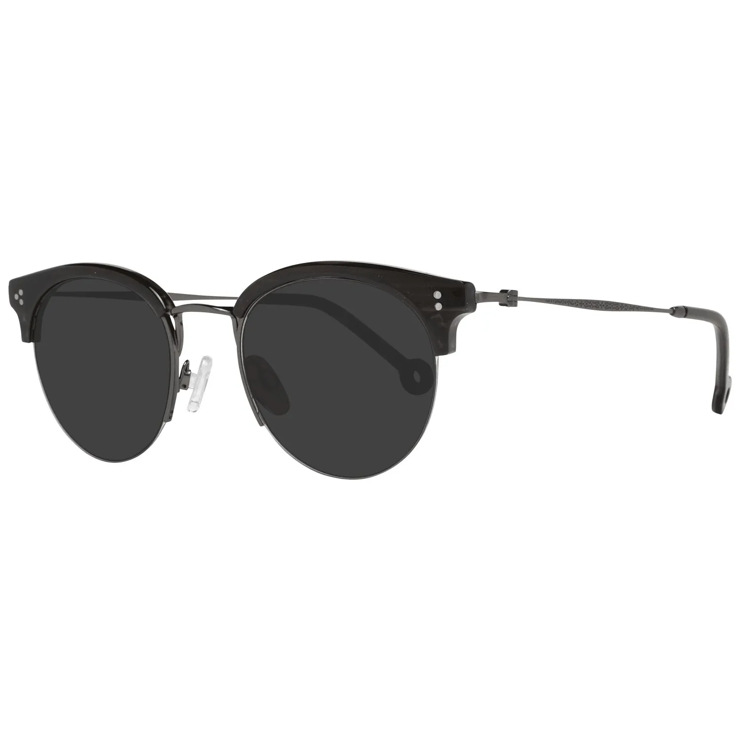 Hally & Son Unisex Black Unisex Sunglasses