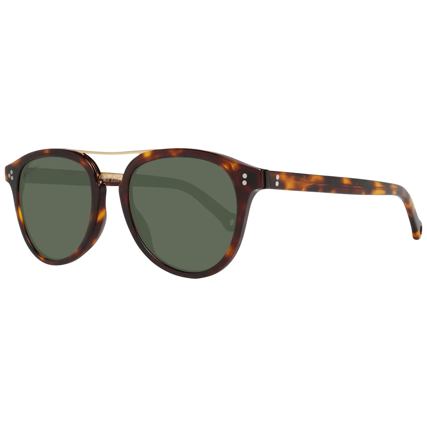 Hally & Son Unisex Brown Unisex Sunglasses