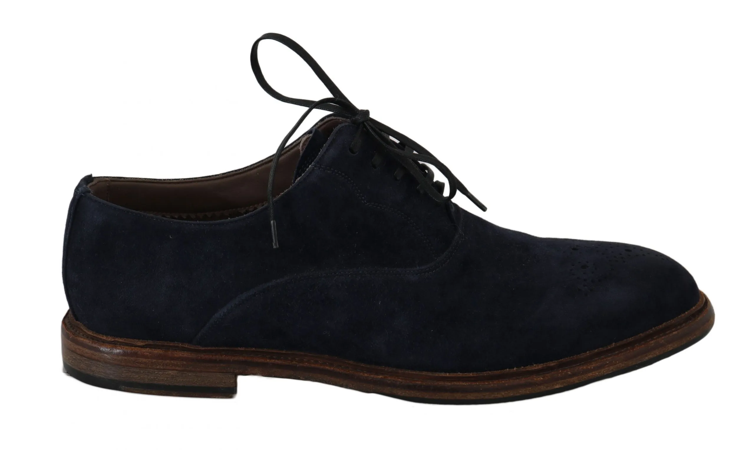 Dolce & Gabbana Men's Elegant Blue Derby Dress Shoes
