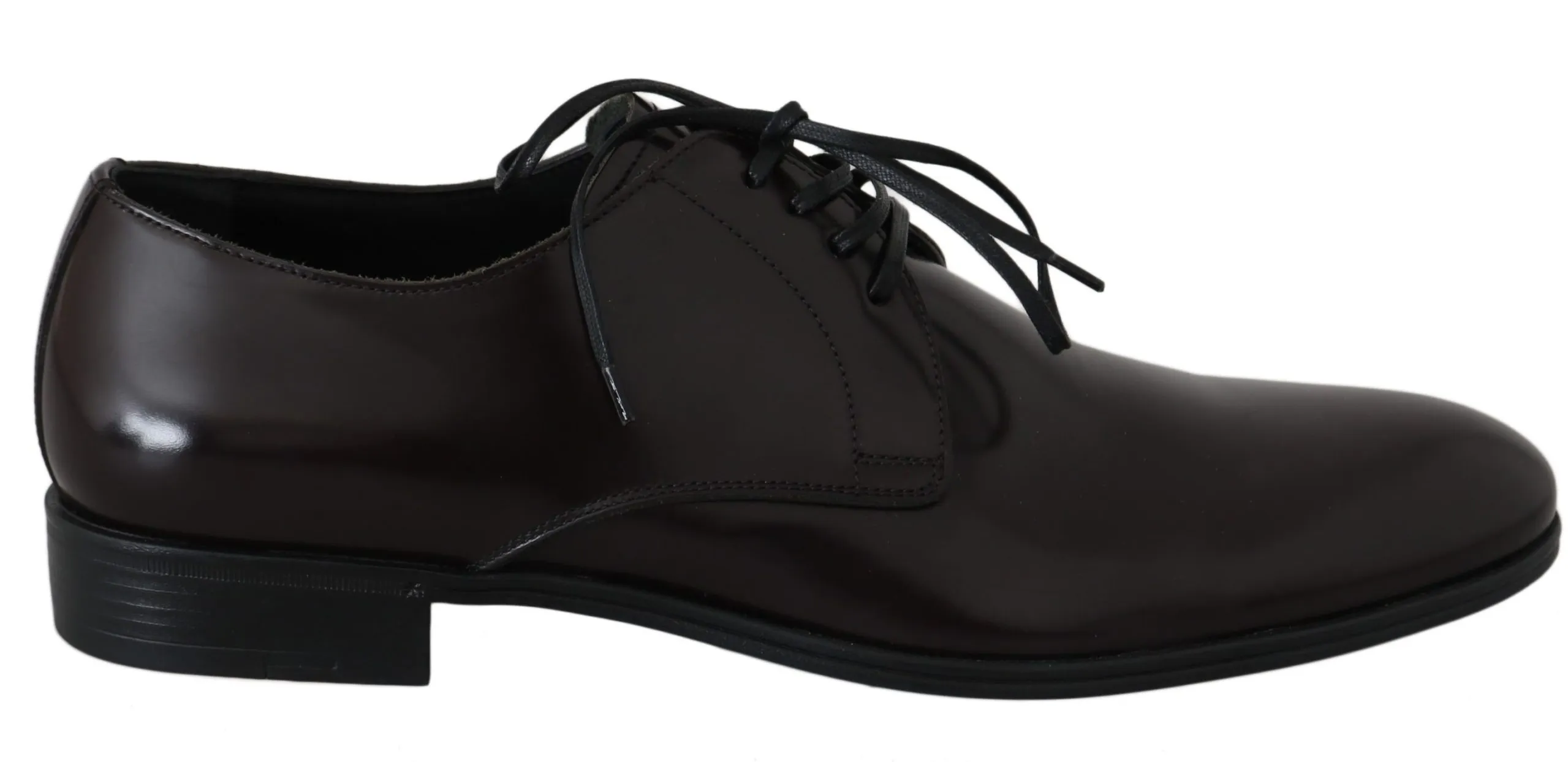 Dolce & Gabbana Men's Elegant Brown Leather Derby Dress Shoes