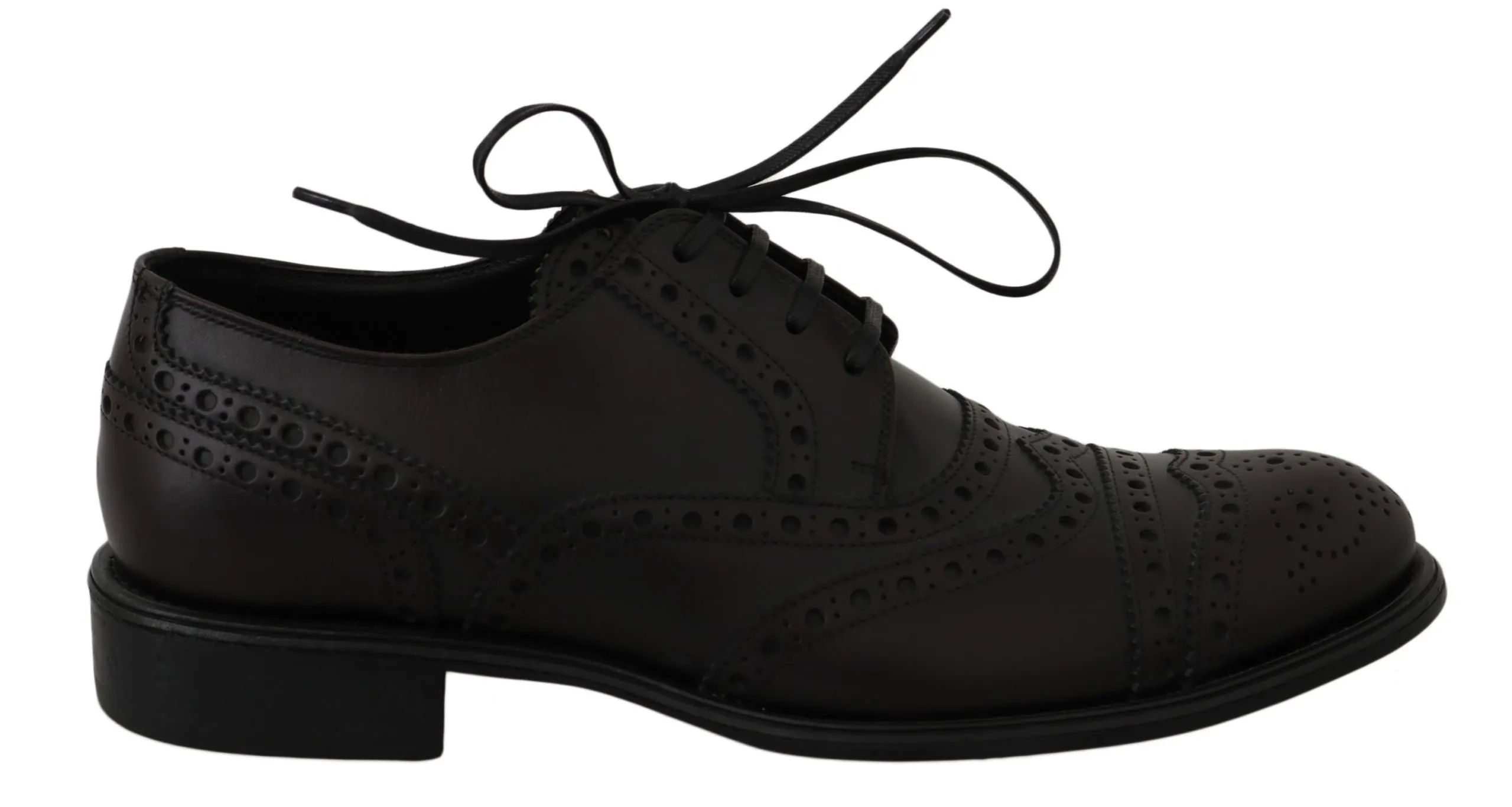 Dolce & Gabbana Men's Elegant Bordeaux Wingtip Derby Dress Shoes