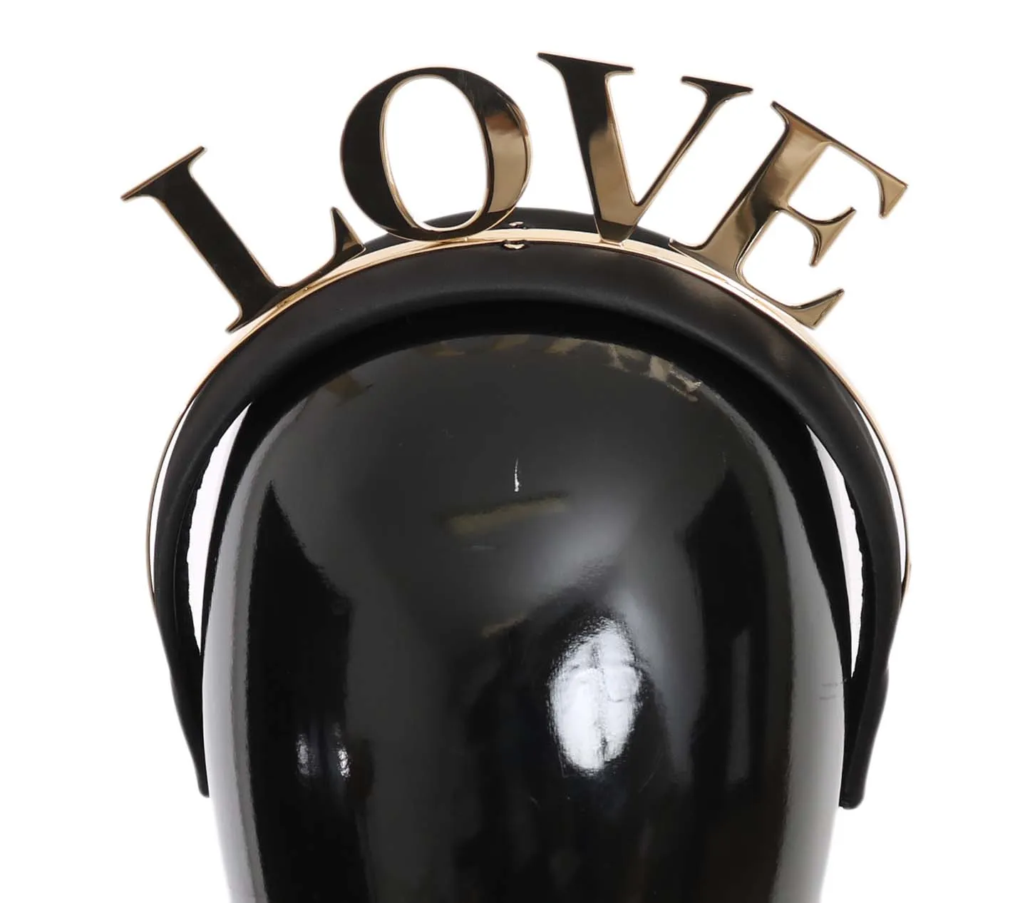 Dolce & Gabbana Women's Elegant Black Gold Love Diadem Tiara