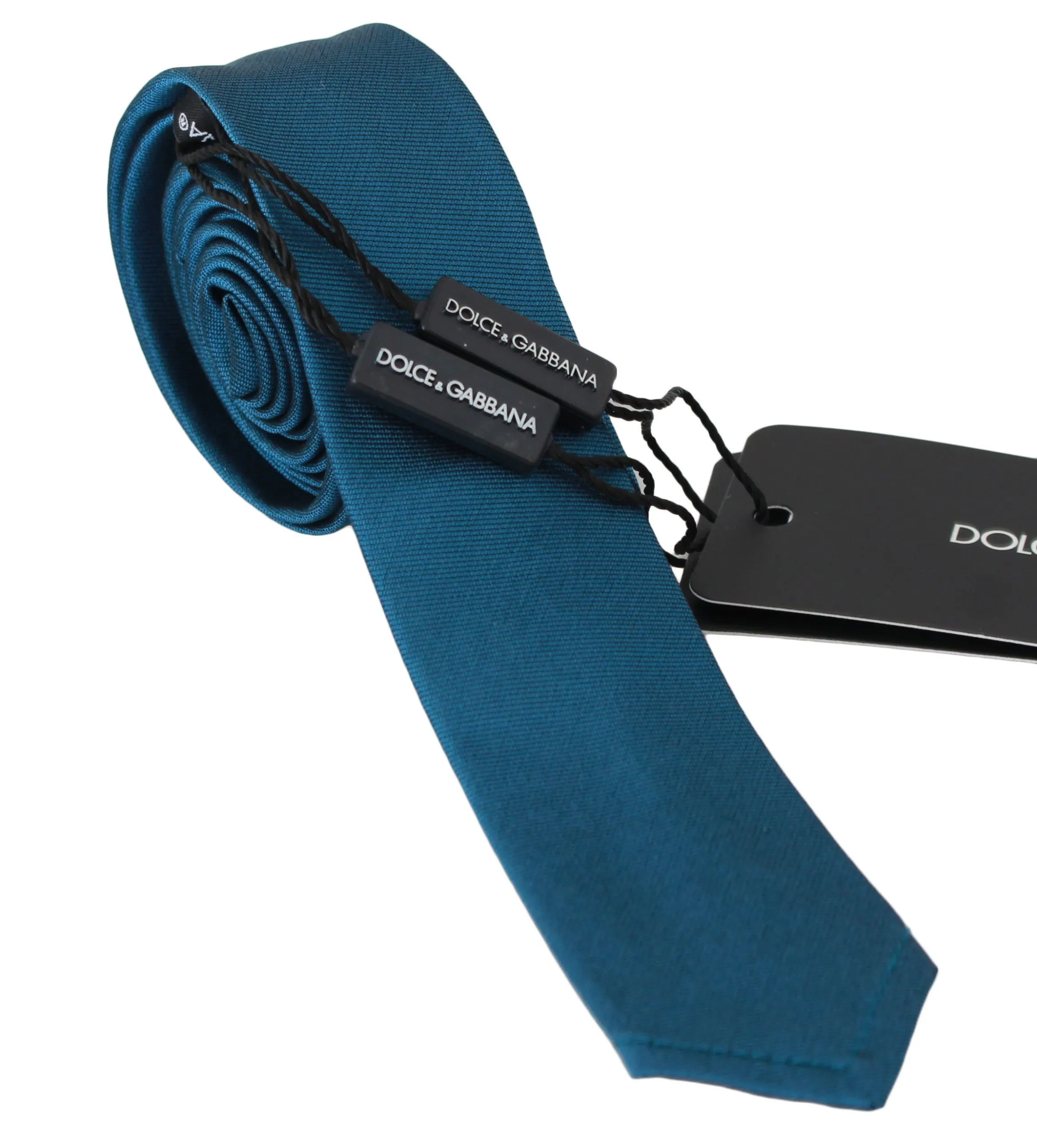 Dolce & Gabbana Men's Elegant Silk Blue Neck Tie