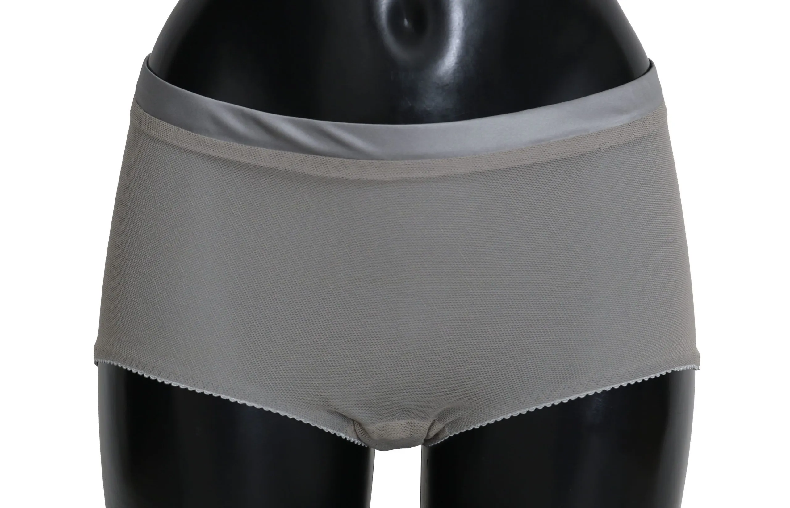 Dolce & Gabbana Women's Shimmering Silver Stretch Cotton Underwear