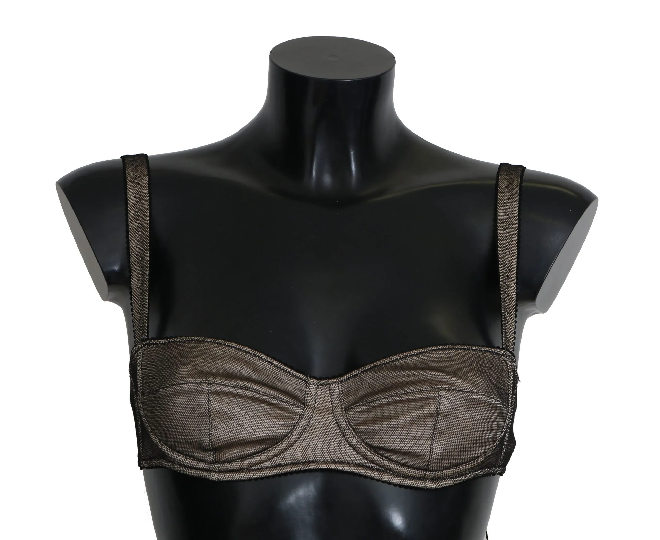 Dolce & Gabbana Women's Elegant Brown Stretch Bra Womens Underwear