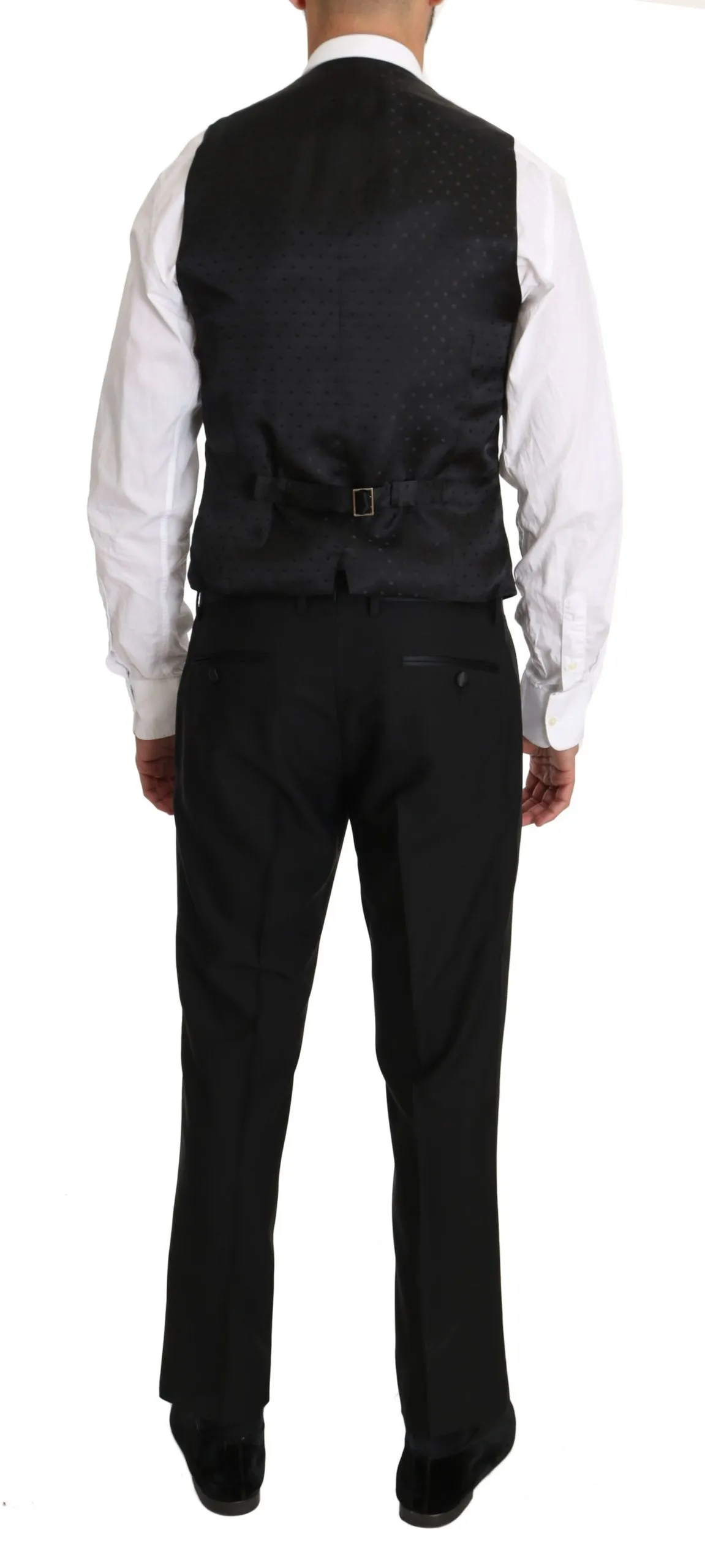 Dolce & Gabbana Men's Sleek Black Slim Fit Formal Vest