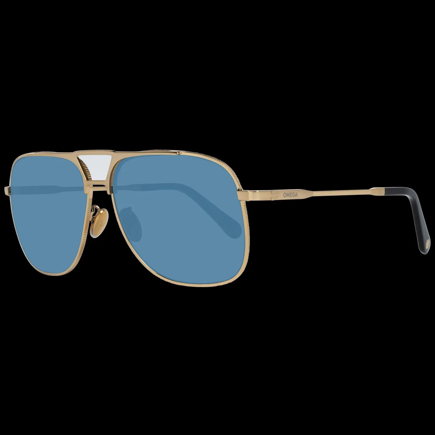 Omega Men's Gold Sunglasses for man