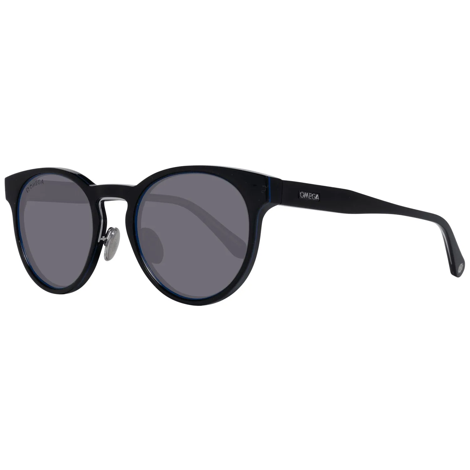 Omega Unisex Black Unisex Sunglasses