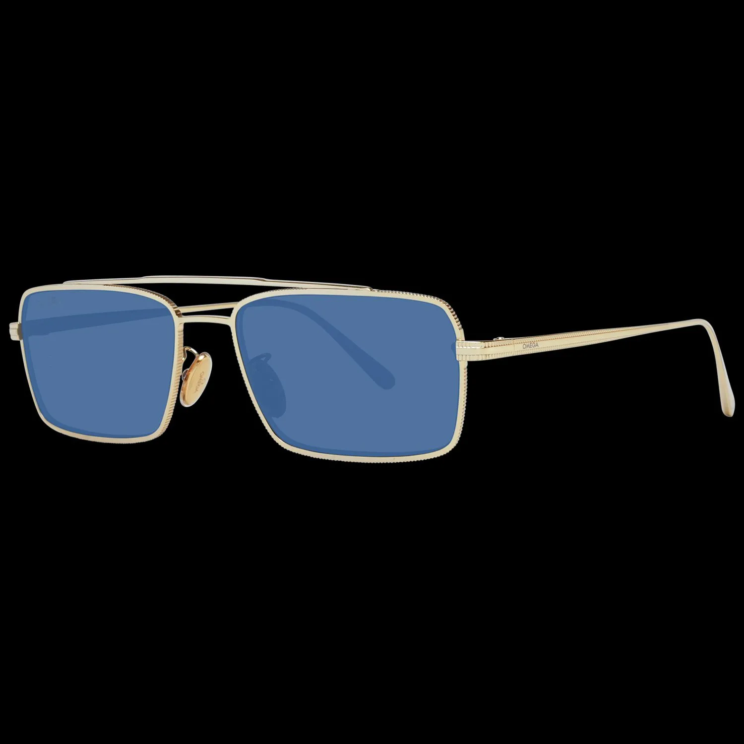 Omega Men's Gold Sunglasses for man