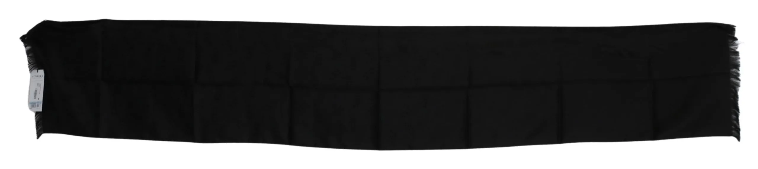 Costume National Elegant Black Silk Men's Scarf