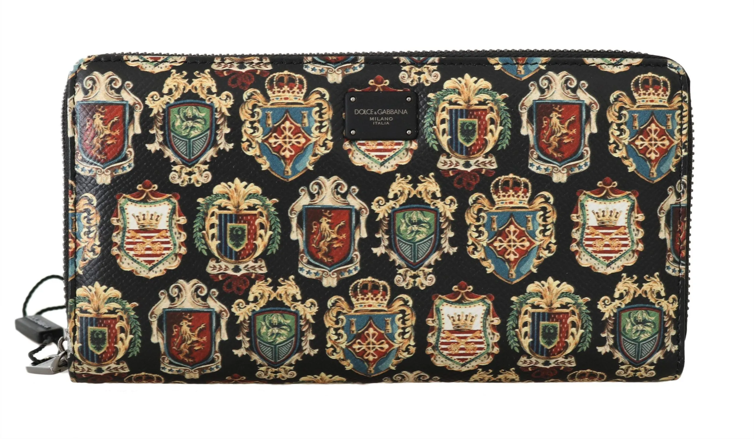 Dolce & Gabbana Men's Contemporary Medallion Zip Wallet