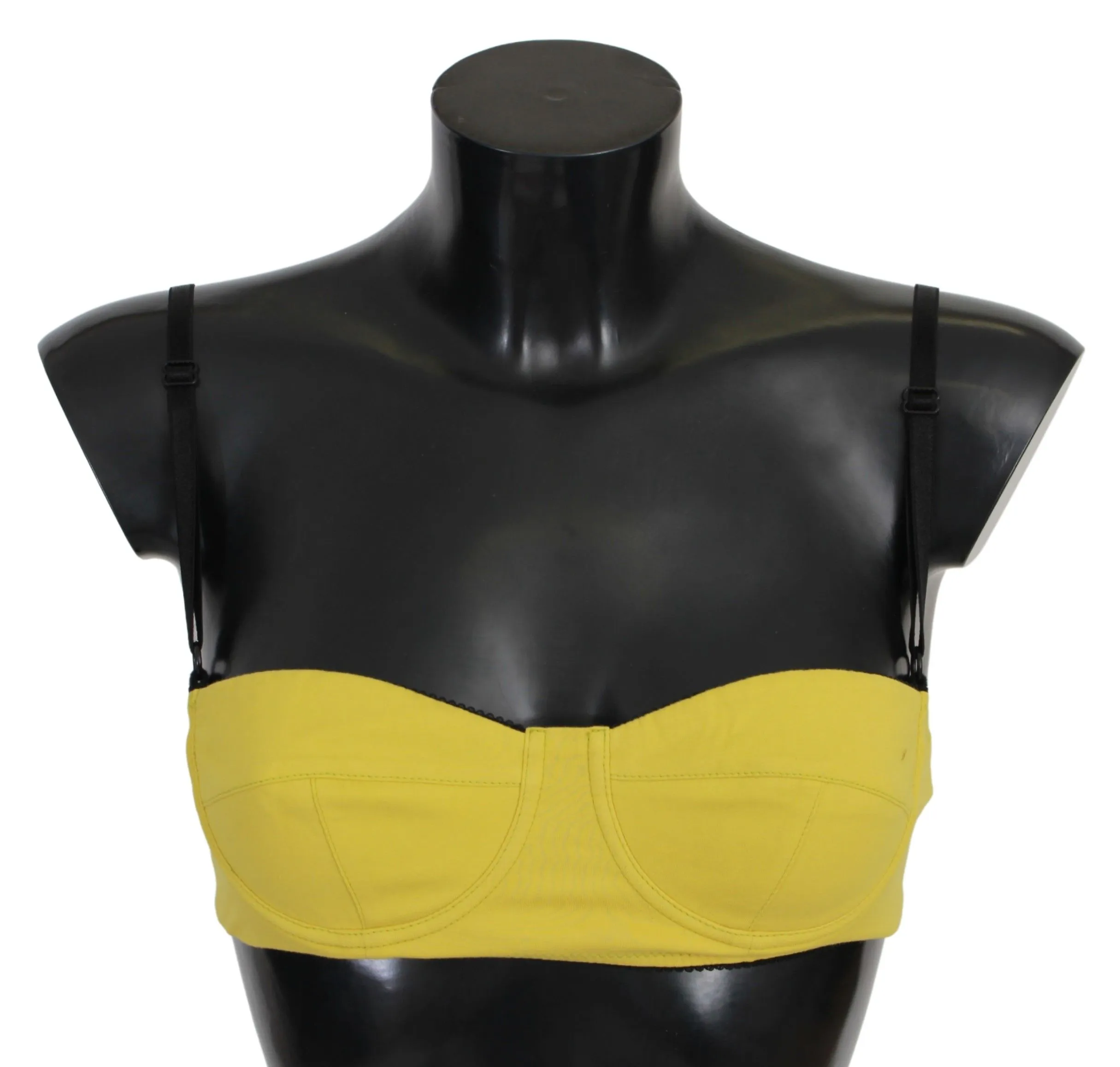 John Galliano Women's Sunshine Yellow Cotton Blend Bra